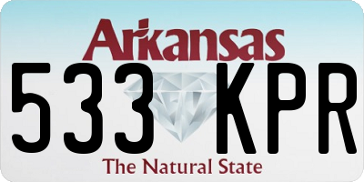 AR license plate 533KPR