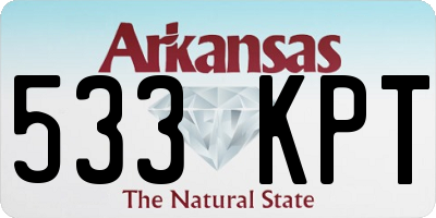 AR license plate 533KPT