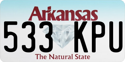 AR license plate 533KPU