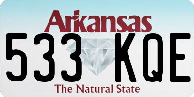 AR license plate 533KQE