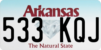 AR license plate 533KQJ