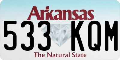 AR license plate 533KQM