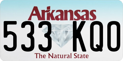 AR license plate 533KQO