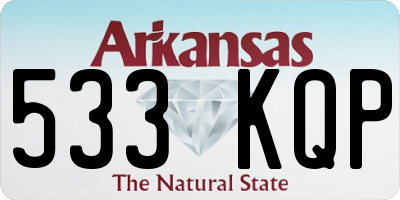 AR license plate 533KQP