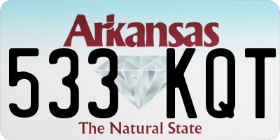 AR license plate 533KQT
