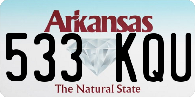 AR license plate 533KQU