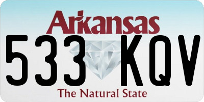 AR license plate 533KQV