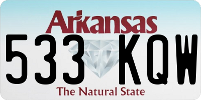 AR license plate 533KQW