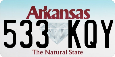 AR license plate 533KQY