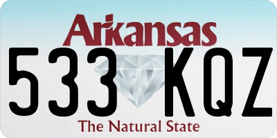 AR license plate 533KQZ