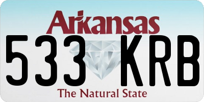 AR license plate 533KRB