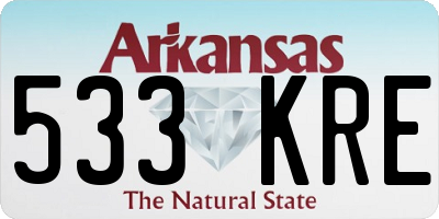 AR license plate 533KRE