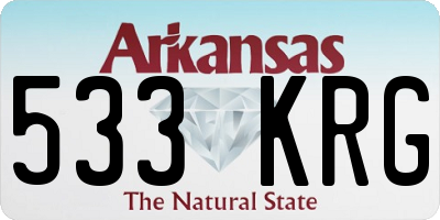 AR license plate 533KRG