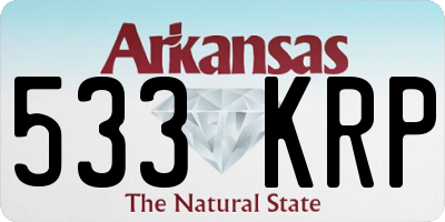 AR license plate 533KRP