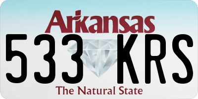 AR license plate 533KRS
