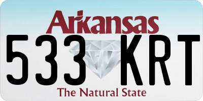 AR license plate 533KRT