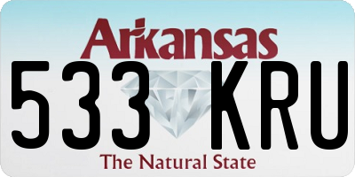 AR license plate 533KRU
