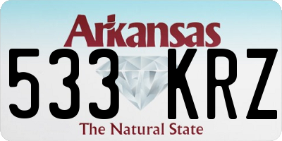 AR license plate 533KRZ