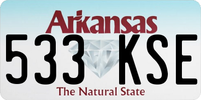 AR license plate 533KSE