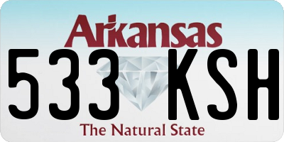 AR license plate 533KSH