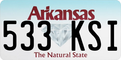AR license plate 533KSI
