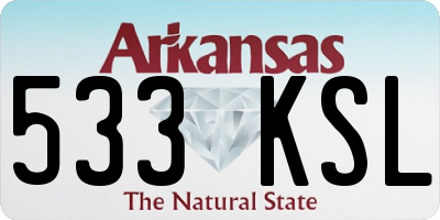 AR license plate 533KSL