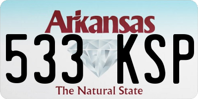 AR license plate 533KSP