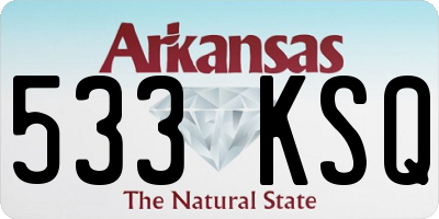 AR license plate 533KSQ