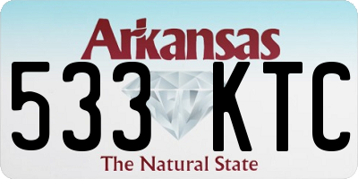 AR license plate 533KTC