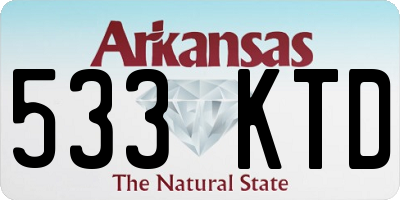 AR license plate 533KTD