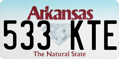 AR license plate 533KTE