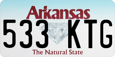 AR license plate 533KTG