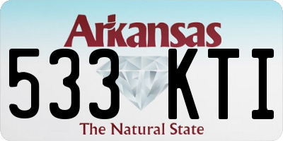 AR license plate 533KTI