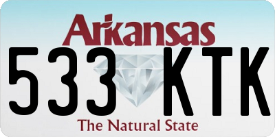 AR license plate 533KTK
