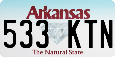 AR license plate 533KTN