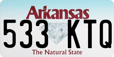 AR license plate 533KTQ