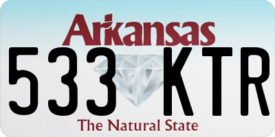 AR license plate 533KTR