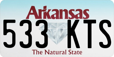AR license plate 533KTS