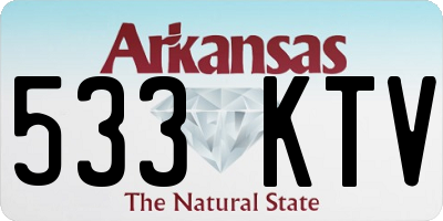 AR license plate 533KTV