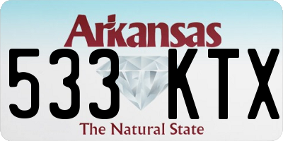 AR license plate 533KTX