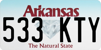 AR license plate 533KTY