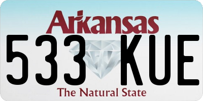 AR license plate 533KUE