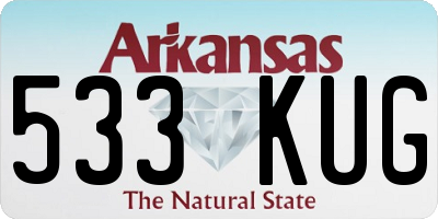 AR license plate 533KUG