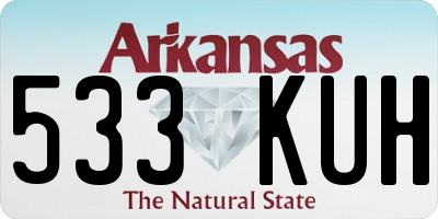 AR license plate 533KUH