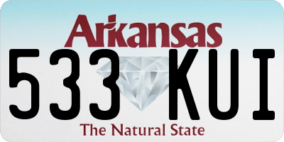 AR license plate 533KUI