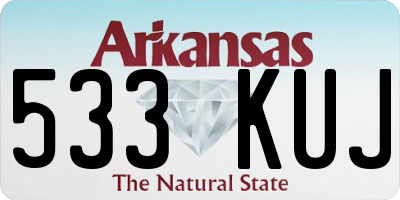 AR license plate 533KUJ