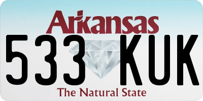 AR license plate 533KUK