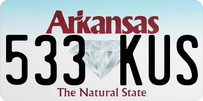 AR license plate 533KUS