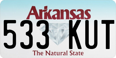AR license plate 533KUT
