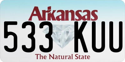 AR license plate 533KUU